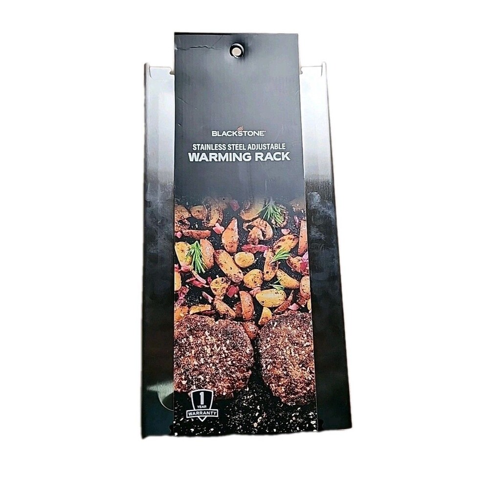 NEW Blackstone Stainless Steel Adjustable Warming Rack Culinary Collection #5602